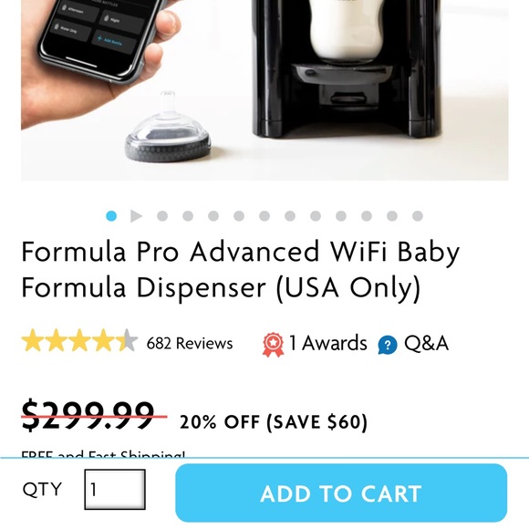 Baby Brezza Formula Pro Advanced WiFi - Picture 2 of 6